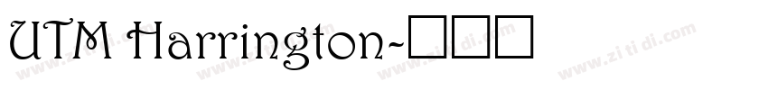 UTM Harrington字体转换